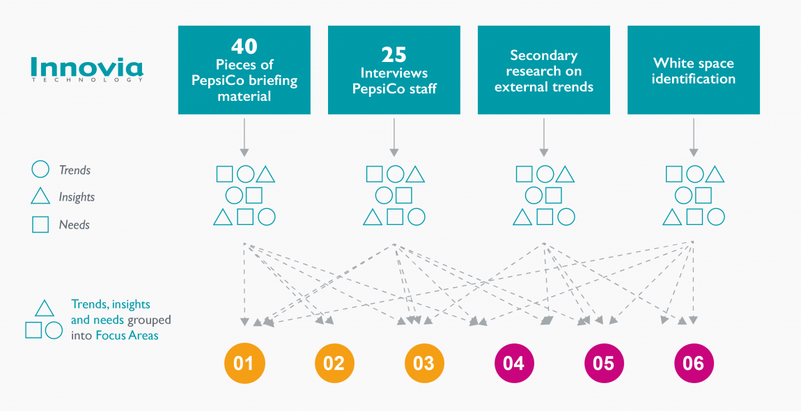A thorough review of current PepsiCo priorities, industry trends and longer term drivers of change led to a set of focus areas.