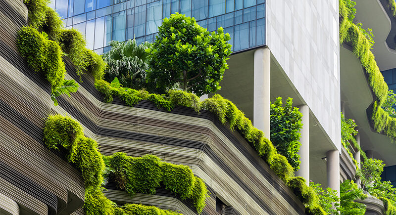 Storing carbon in construction materials